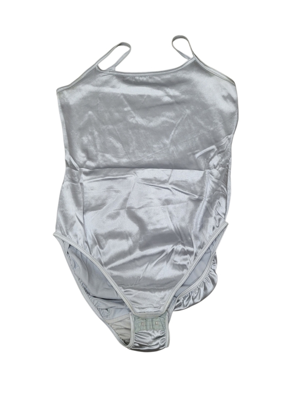 Vintage Mark & Spencer Silver Shinny Bodysuit Made in UK Size: Small